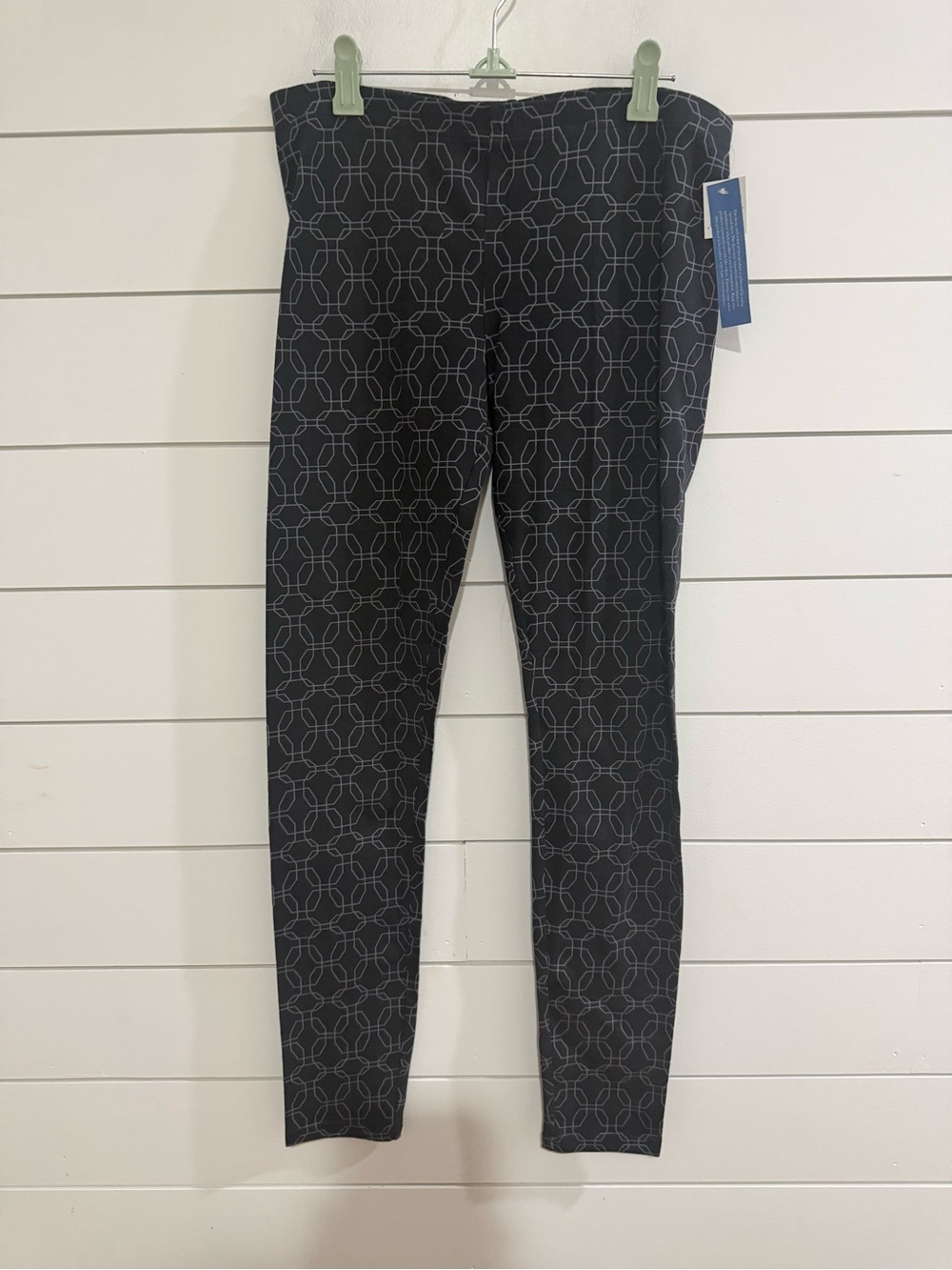 Simply Vera Vera Wang Black Geometric Print Leggings